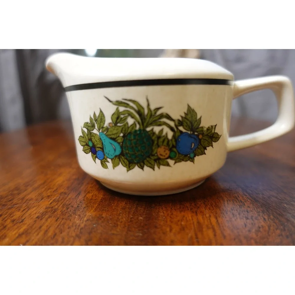 Lenox Temperware Fall‎ Bounty Creamer Pitcher Vintage Fruit Pattern Made in USA
